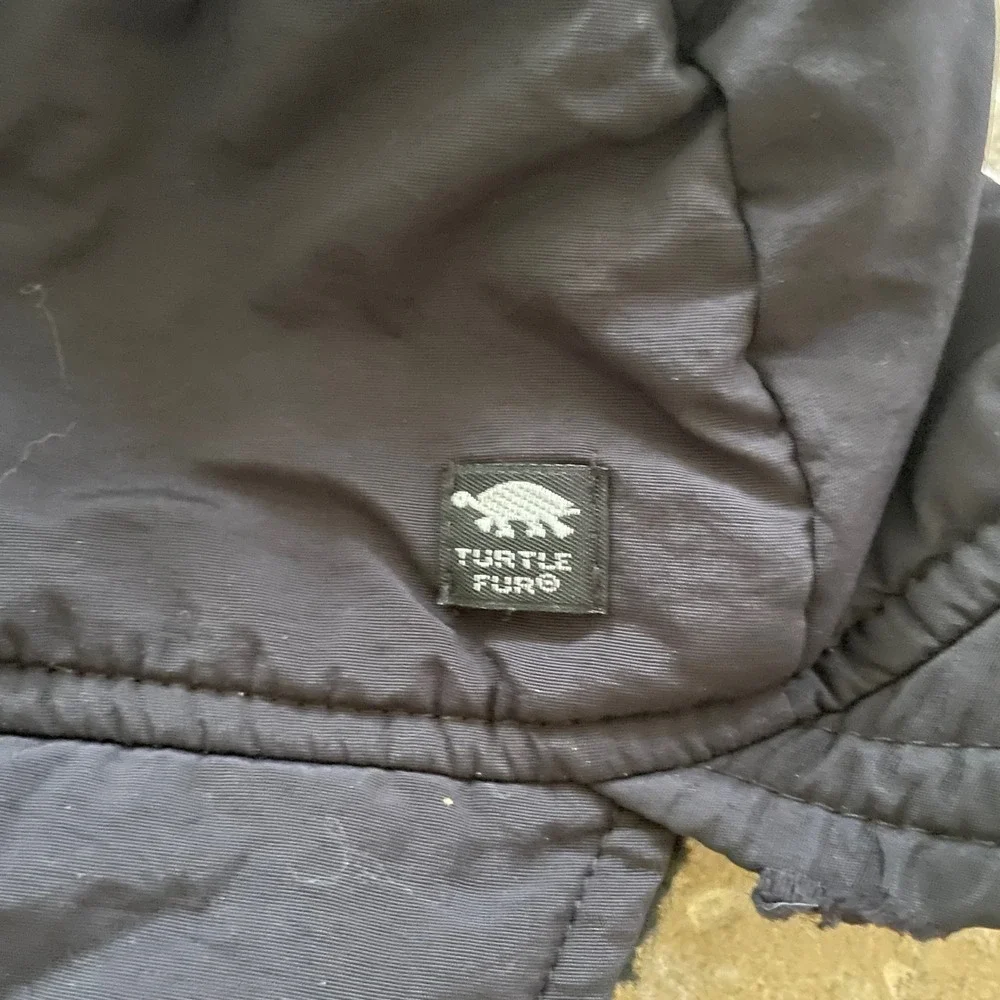 Turtle Fur Big Sky Montana Black Trapper Hat Fleece Lined Ear Flaps S/M